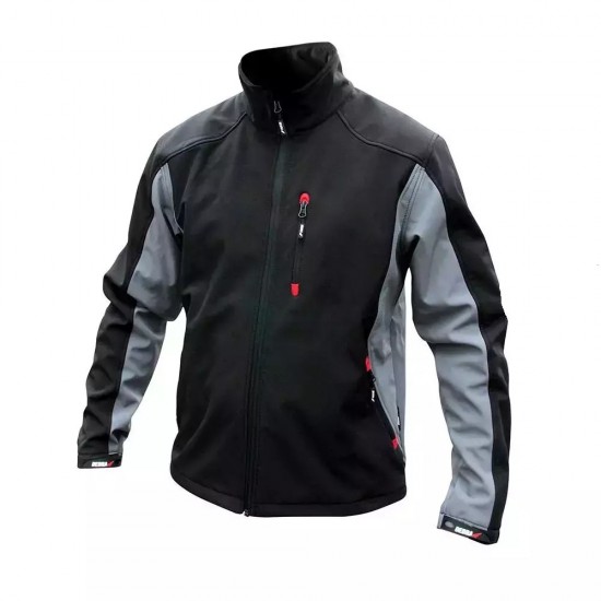 Jaka softshell, 96% poliestera + 4% elastana Jaka softshell, 96% poliestera + 4% elastana
