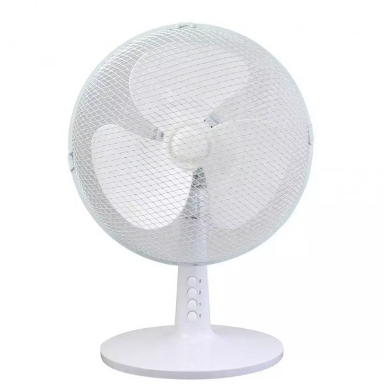 Galda ventilators, 12”, balts Galda ventilators, 12”, balts