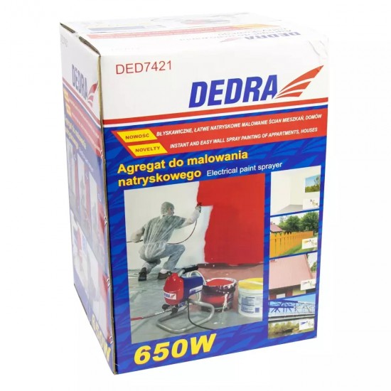 Hidrodinamiska (bezgaisa) krasošanas iekarta 650 W, ražigums 1 l/min, šlutene 7,5 m, pistole 517 Hidrodinamiska (bezgaisa) krasošanas iekarta 650 W, ražigums 1 l/min, šlutene 7,5 m, pistole 517