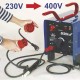 Metinašanas transformators 250 A, 230 V/400 V, metinašanas vadu EURO savienojumi,industriala kontaktdakša, riteni, pieslegums 1-fazes tiklam DESa016k Metinašanas transformators 250 A, 230 V/400 V, metinašanas vadu EURO savienojumi,industriala kontaktdakša, riteni, pieslegums 1-fazes tiklam DESa016k
