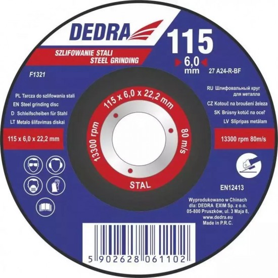 125x6,0x22.2 terauda slipešanai 125x6,0x22.2 terauda slipešanai