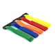 Velcro saites, 12 x 150 mm dažadas krasas, 10 gab. Velcro saites, 12 x 150 mm dažadas krasas, 10 gab.