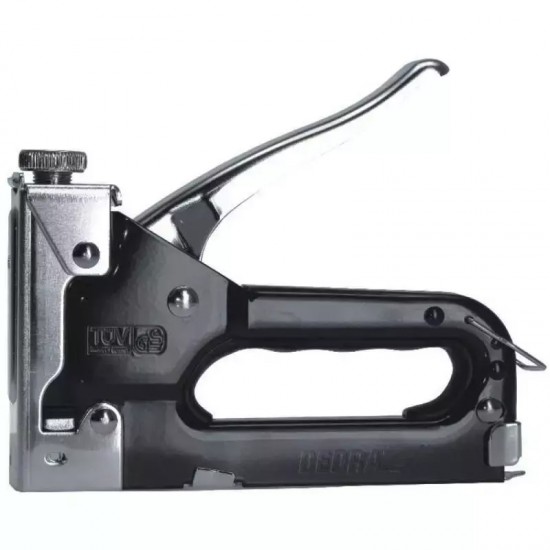 Rokas skavotajs mebelu tapsešanas darbiem, 6–14 mm, regulejams trieciena speks Rokas skavotajs mebelu tapsešanas darbiem, 6–14 mm, regulejams trieciena speks