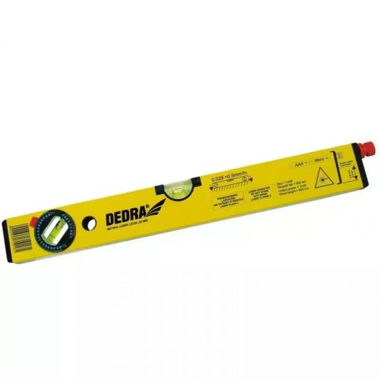 Lazera limenradis, 2. klase; 60 cm; precizitate 0,5 mm/m; horizontali indikatori (ar palielinajumu) un regulejams 0–90°; prizma “linija”; prizma 90 gradi “punkts” Lazera limenradis, 2. klase; 60 cm; precizitate 0,5 mm/m; horizontali indikatori (ar palielinajumu) un regulejams 0–90°; prizma “linija”; prizma 90 gradi “punkts”