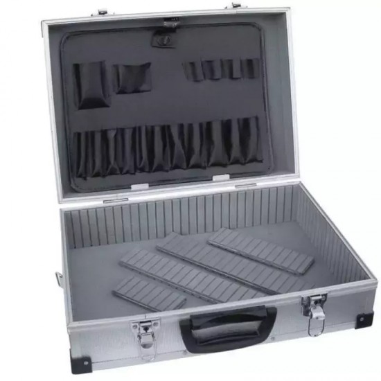 Aluminija instrumentu koferis, 460 x 325 x 150, sudraba Aluminija instrumentu koferis, 460 x 325 x 150, sudraba