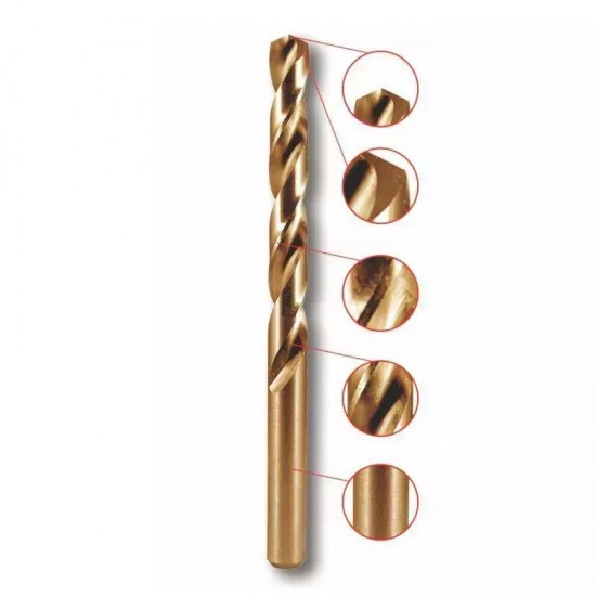 Kobalta urbis metalam, 12,0 x 151 mm, HSS, DIN338, 1 gab. Kobalta urbis metalam, 12,0 x 151 mm, HSS, DIN338, 1 gab.