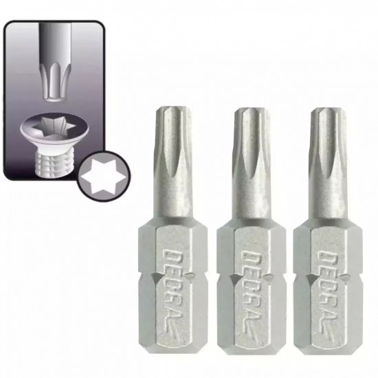 Skruvgriežu uzgali Torx T27x25mm, 3gab. blisteris Skruvgriežu uzgali Torx T27x25mm, 3gab. blisteris