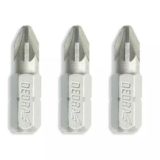 Skruvgriežu uzgalu komplekts Pozidriv PZ1/2/3x25mm, blisteris Skruvgriežu uzgalu komplekts Pozidriv PZ1/2/3x25mm, blisteris