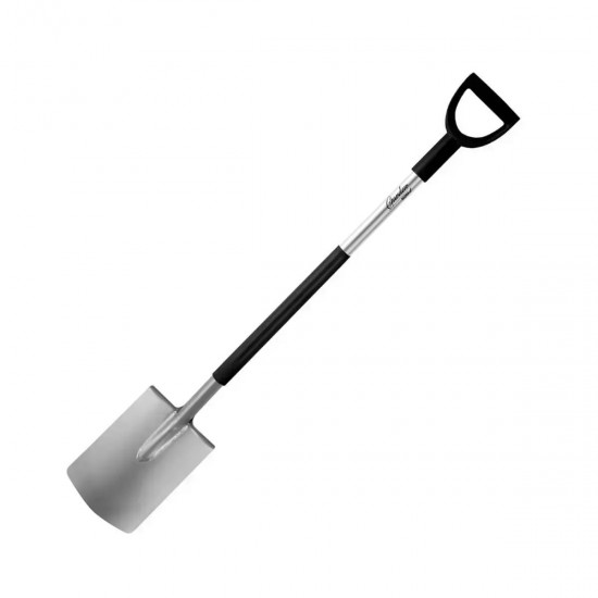 Taisna lapsta metala spals, D-veida formas plastmasas rokturis 122cm Taisna lapsta metala spals, D-veida formas plastmasas rokturis 122cm