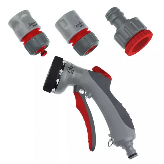 8-funkciju izsmidzinašanas pistole TRIGGER CONTROL-komplekts 4 gab. 8-funkciju izsmidzinašanas pistole TRIGGER CONTROL-komplekts 4 gab.