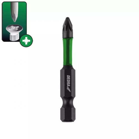 Triecienskruvgriežu uzgali Pozidiv PZ1x50mm,2 gab Triecienskruvgriežu uzgali Pozidiv PZ1x50mm,2 gab