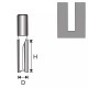 Rievu freze, kats 8 D 10 H 50 mm Rievu freze, kats 8 D 10 H 50 mm