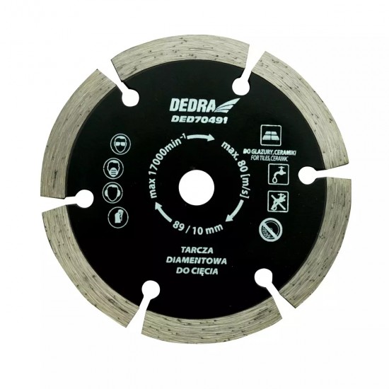 Dimanta ripzagis 89x10x1,2x1,8x7x6T paredzets DED7049 Dimanta ripzagis 89x10x1,2x1,8x7x6T paredzets DED7049