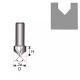 Rievu freze, kats 8 D 8 H 8 mm a 90° Rievu freze, kats 8 D 8 H 8 mm a 90°