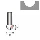 Rievu freze, kats 8 D 3,97 H 6 R 2 mm Rievu freze, kats 8 D 3,97 H 6 R 2 mm