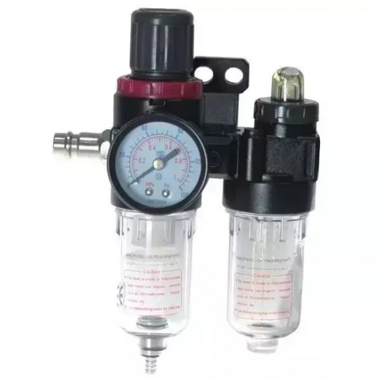 Filtrs-udens atdalitajs, ellotajs, spiediena regulators, 1/2” Filtrs-udens atdalitajs, ellotajs, spiediena regulators, 1/2”